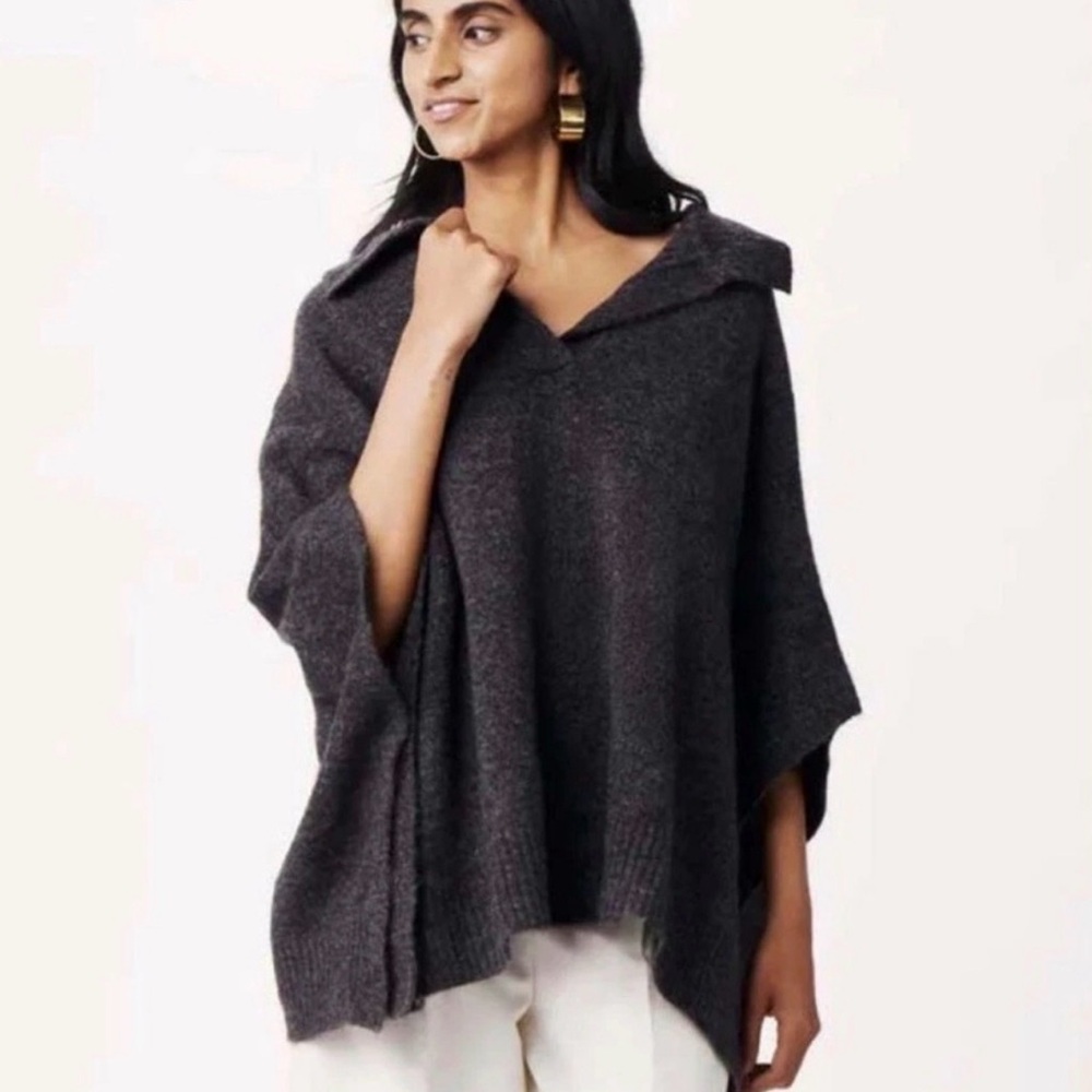MERSEA‎ Cambridge Collar Mohair Poncho